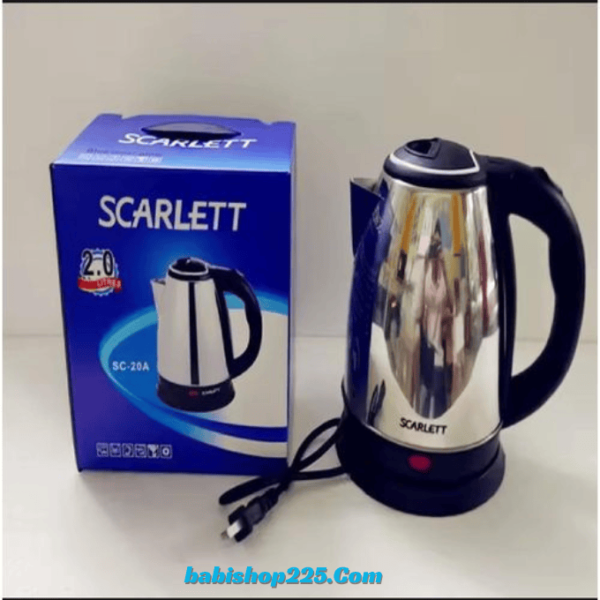 Scarlett Bouilloire électrique 2L en acier inoxydable
